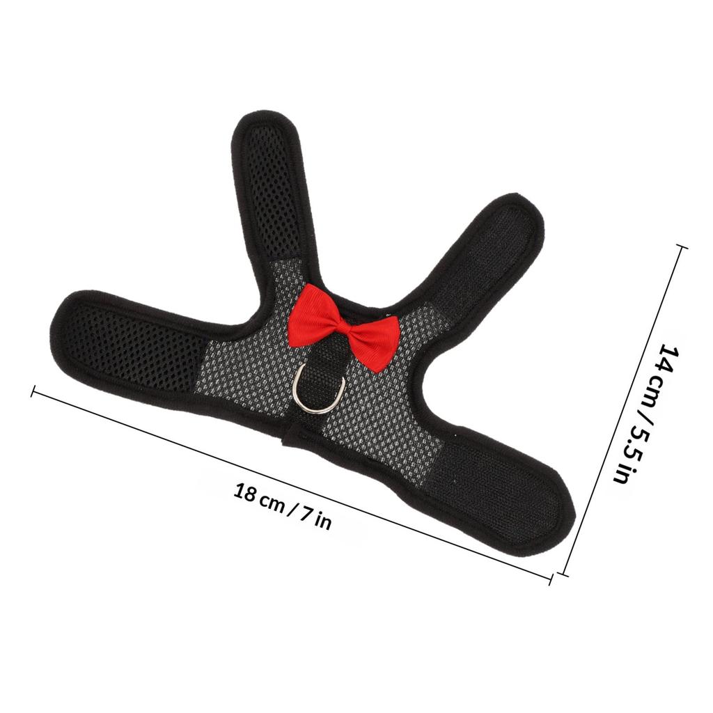 1Set Pet Harness Leash Rabbit Harness Bunny Walking Supplies Breathable Bunny Vest Leash Outdoor Traction Rope