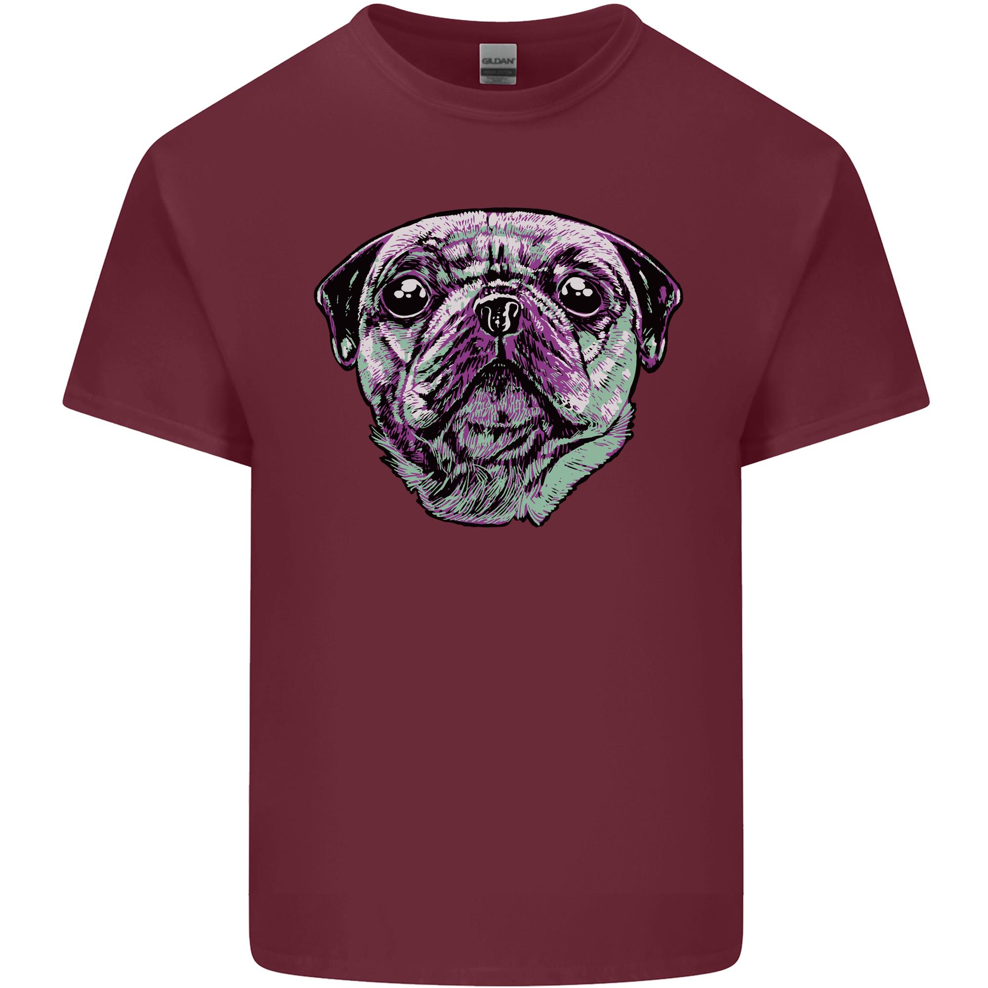 A Pug Face Dog Unisexs Light Cotton TShirt S