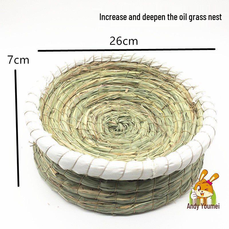 Handgeflochtenes Versteck für Chinchillas & Hamster: Warmes Holznest für Kaninchen & Meerschweinchen