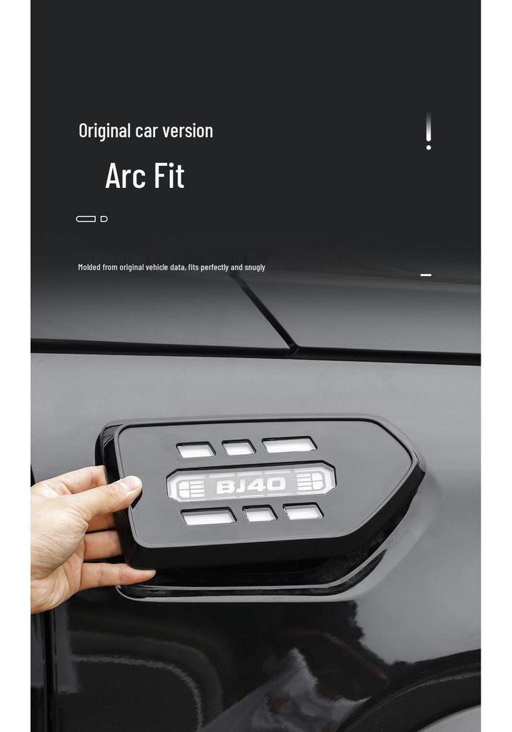Suitable for New BJ40E Fender Flowing Light Modification: Dedicated, Personalized Atmosphere Turn Signal Sync Vehicle Fender.