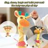 Electric Swing Dance Giraffe Singing Talked Children Gift Adjust Volume Twist Neck Dance Giraffe Different Music Cute Decors
