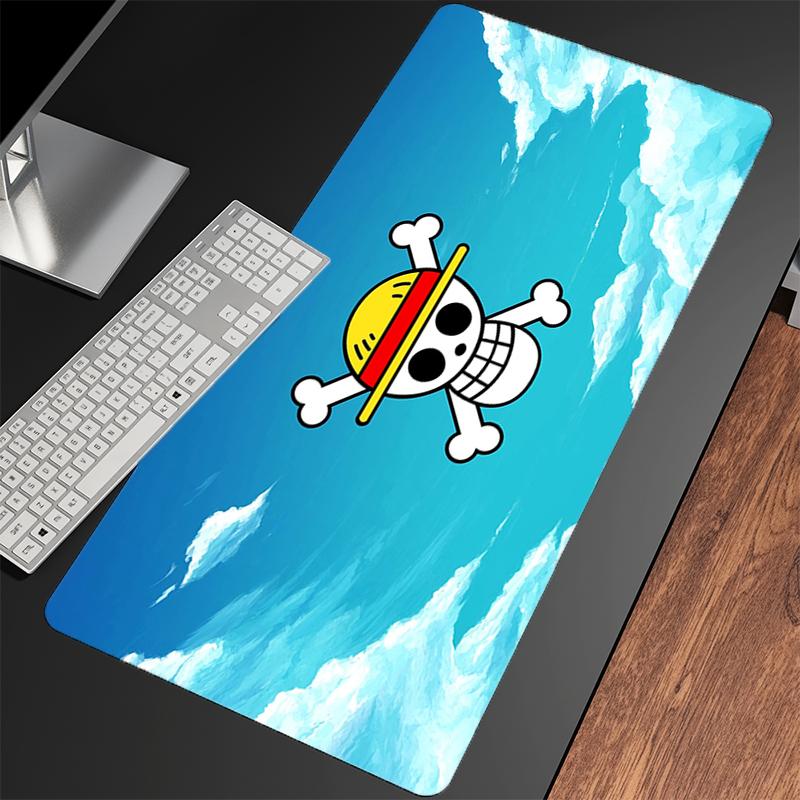 Mouse Pad Anime Professional Gaming Accessories Rubber Computer Keyboard Desk Mat Oone Ppiece Luffy Lock Edge Gamer Mousepads