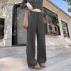 Women's High-Waisted Straight-Leg Casual Pants