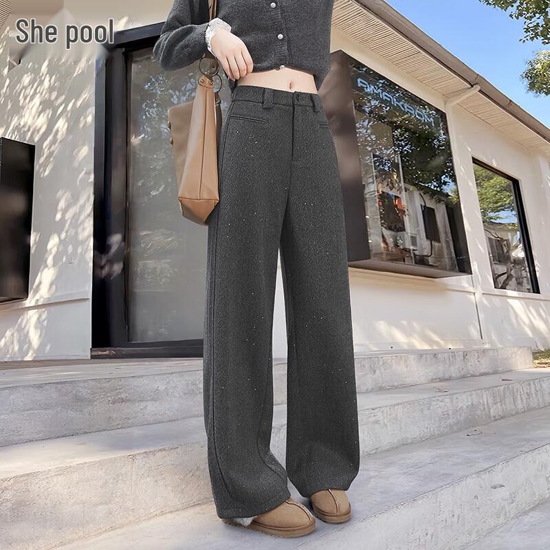 

Women s High-Waisted Straight-Leg Casual Pants M
