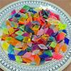 Around 107pcs Soft Acrylic Mosaic Tiles Lozenge Mix Colorful Tiles DIY Mosaic Making for Craft Arts Accessories 97