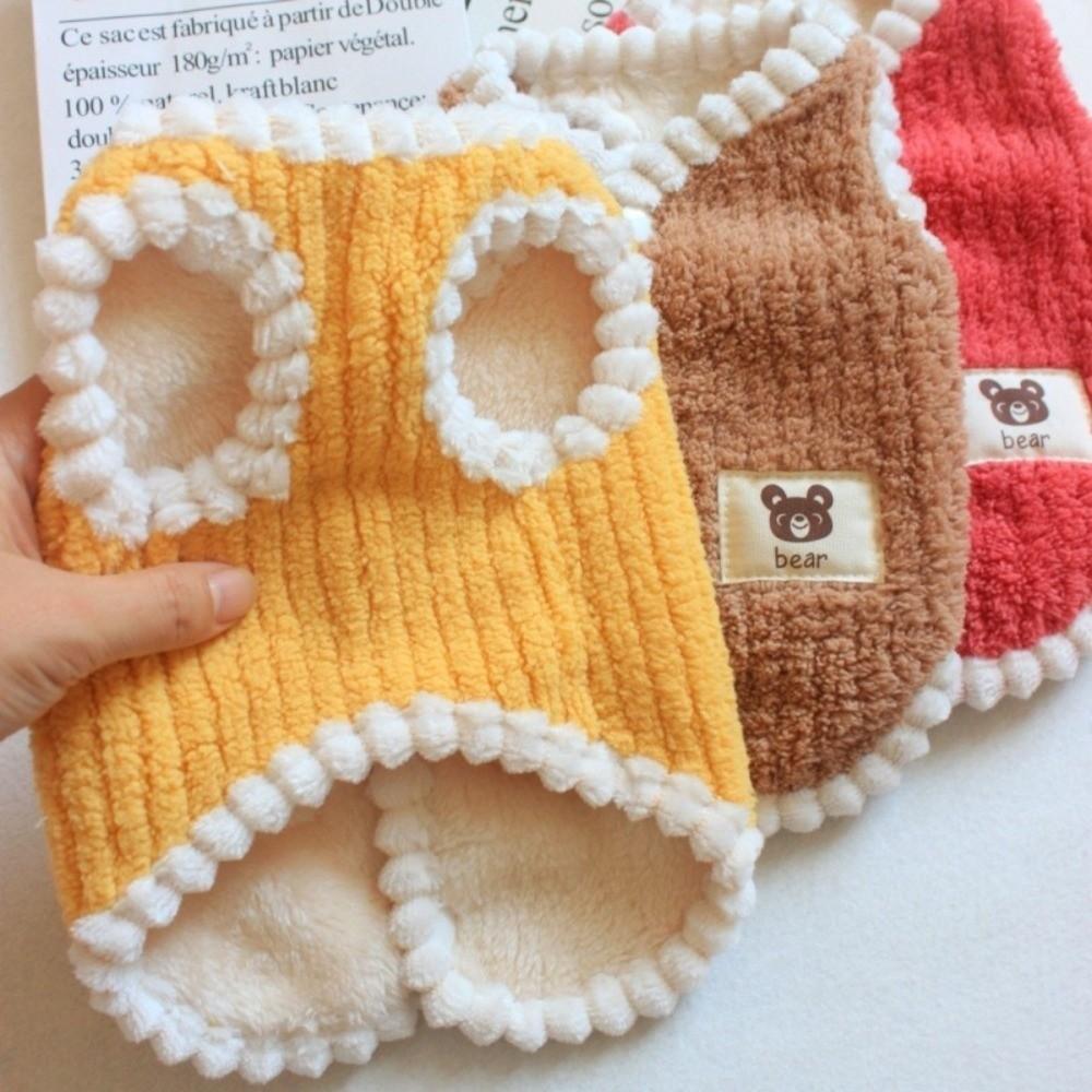 Soft Fleece Pet Clothes Winter Warm Cute Puppy Jacket New Dog Coat  for Small Dogs Cats