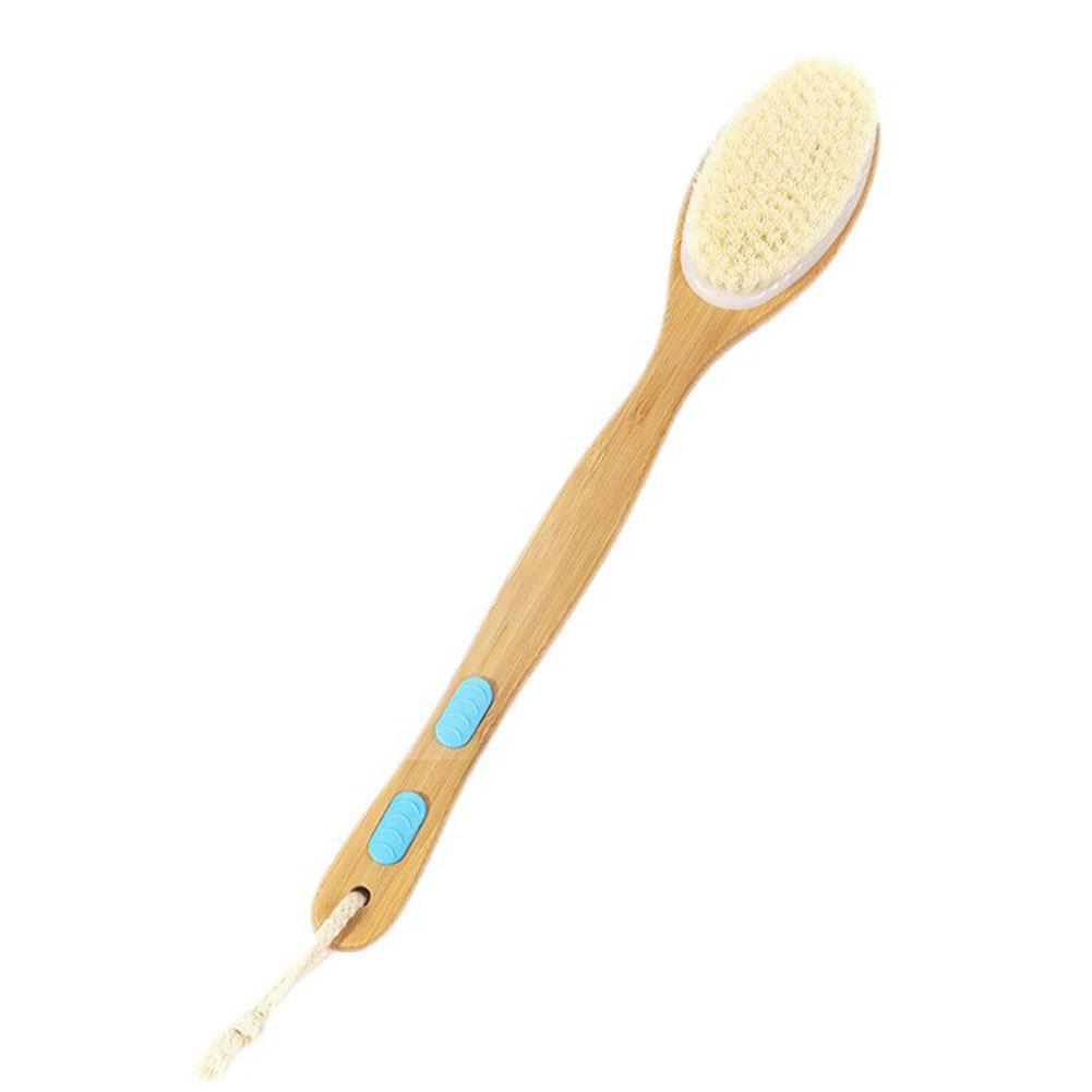

Bamboo Double-sided Brush Dry Skin Exfoliating Double-sided Shower Bath Body Care Brush Cleaning Tool
