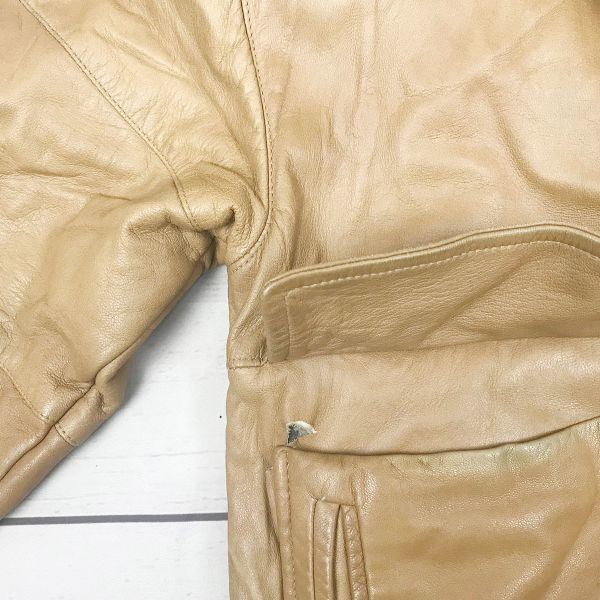 80er-90er Vintage Johnston & Murphy Lederjacke/Herren XL/Braun/Bikerstil(GEBRAUCHT)