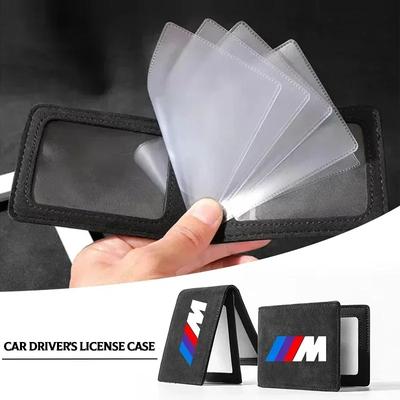 Do BMW M skórzany przenośny uchwyt na prawo jazdy kierowcy PU skórzany pokrowiec na karty do BMW M2 M3 M5 320 325 E28 E30 E34 E36 E39 E46 E52 E5