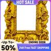 10er-Pack Goldene Kleine Barock-Stil Bilderrahmen Vintage Mini-Bilderrahmen für DIY-Schmuck Weihnachten Feiertagsparty Hoteldekoration