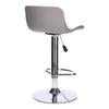 Inge Bar Stool Adjustable 60-81 Cm Gray/Chrome