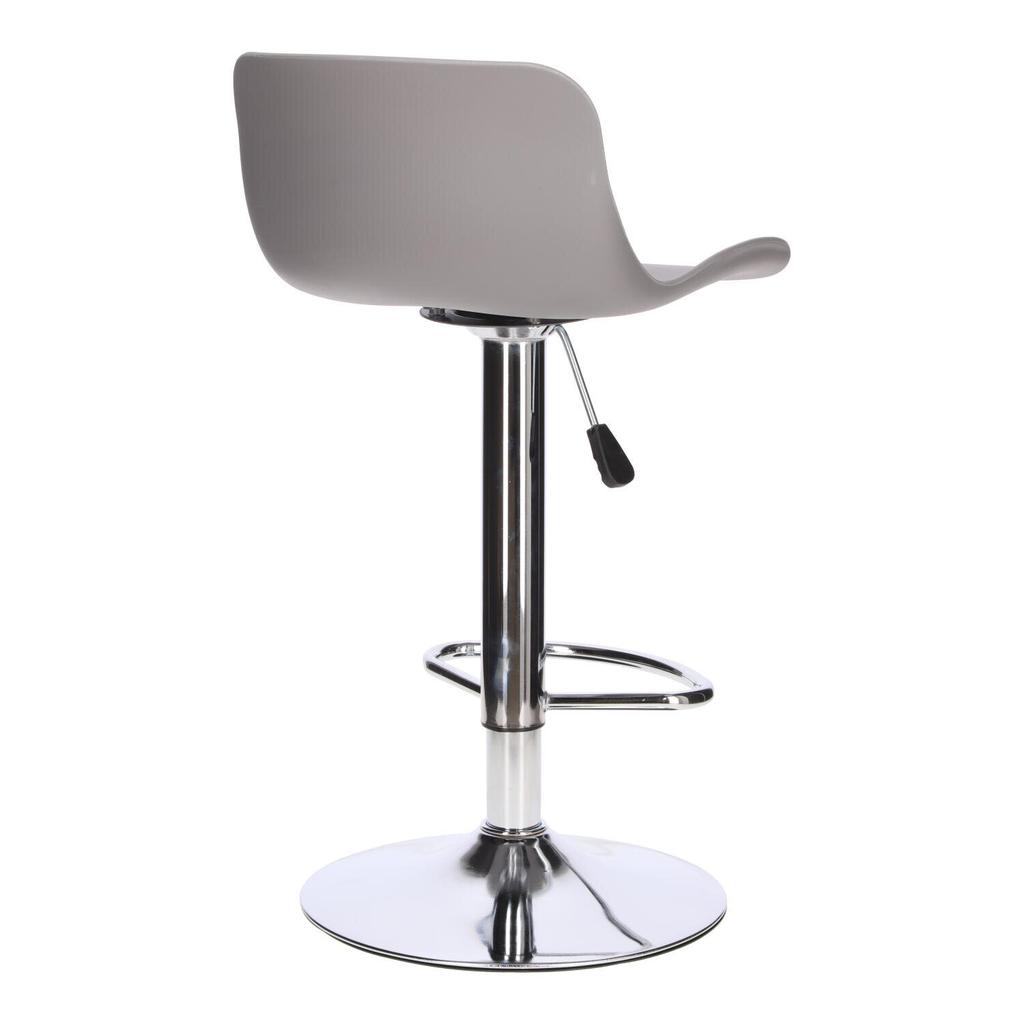 Inge Bar Stool Adjustable 60-81 Cm Gray/Chrome