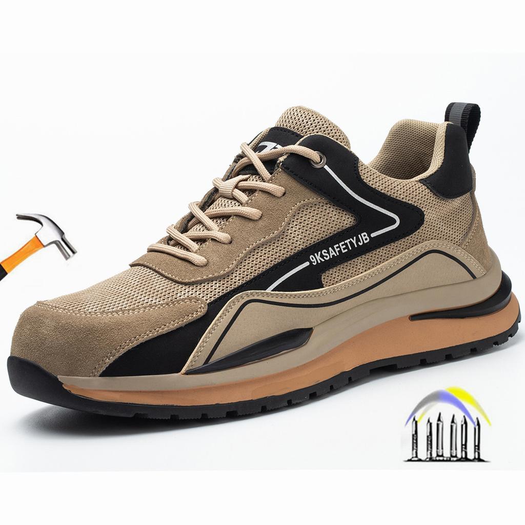 Work Shoes with A Steel Toe Work Safety Sneakers Safety Shoes Women Lightweight for Working Puncture Proof Indestructible Shoes
