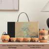 Portable Ceramic Kung Fu Tea Set - Travel Quick Cup for Office or Outdoor Use, Ideal Business Gift