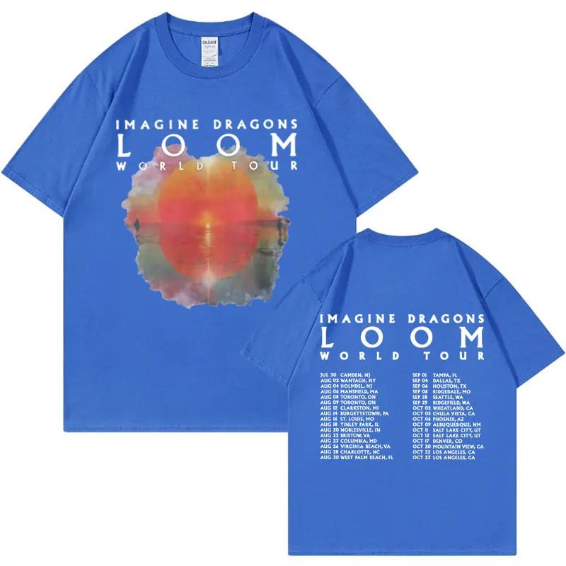 Loom 2024 Tour T Shirt Imagine Concert Dragons 2024 New Album Tshirts Men Women Fashion Vintage Short Sleeve Tshirt Streetwear