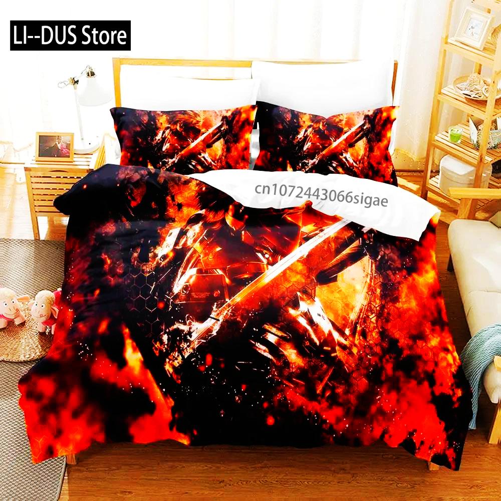 Metal Duvet Cover Set For Adults And Boys Bedroom 2025 Duvet Cover Bed Set Quilt Cover Pillowcase Single Double Queen King Size