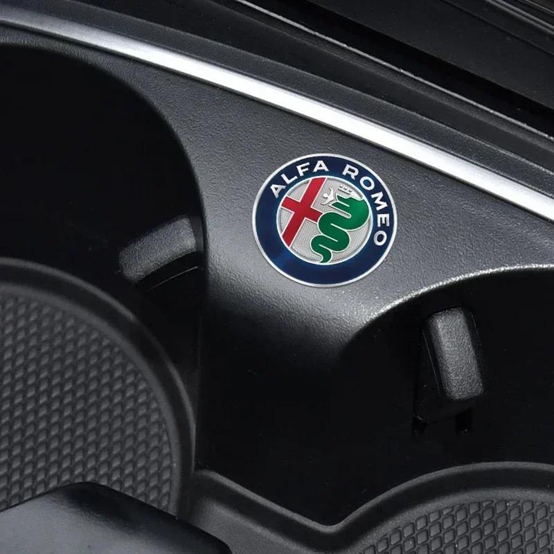 Car Stickers For Alfa Romeo 1/2/5/10PCS Car Logo Stickers Door Side Window Body Universal Decal For Alfa Romeo Giulietta GT 159 QF4