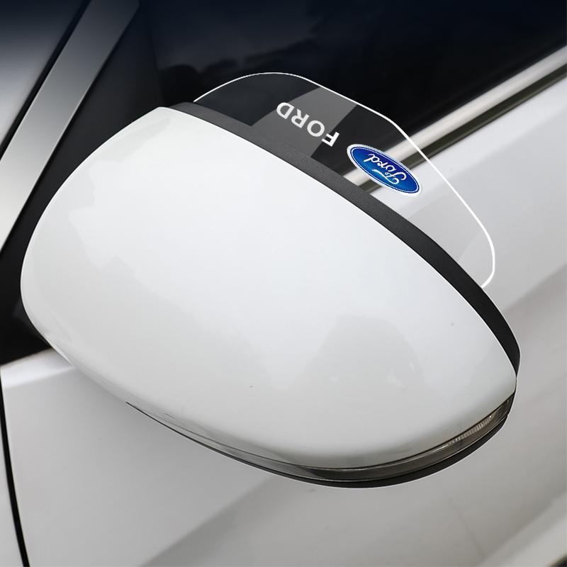 Car Rear View Mirror Sticker Rain Eyebrow Auto Side Mirror RainProof Cover For Ford Focus Fiesta EcoSport ESCORT Fusion Mondeo