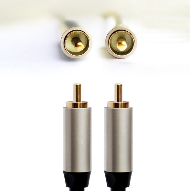 Koaxial-Digital-Audiokabel RCA Stecker auf Stecker SPDIF Stereo-Audiokabel für Heimkino HDTV Verstärker Lautsprecher Soundbar