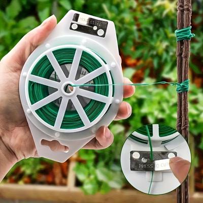 30m Gardening Binding Wire, Plastic Twist Ties, Plant Fixing Wire, Portable Garden Cable Ties, Gardening & Lawn Care