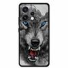 For Oppo Reno15 5G Case 6.59" Cute Cat Balck Edge Soft Silicone Wolf Phone Back Cover For Oppo Reno 15c 5G Protective Lion Funda