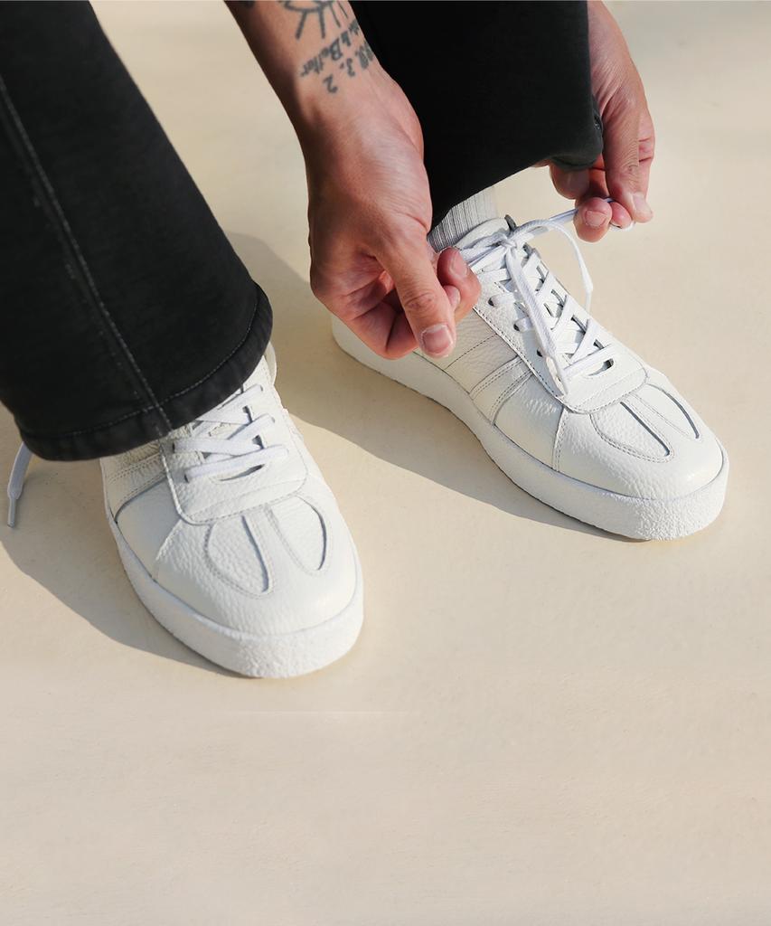 Like Some More Ars 002 Leather Sneakers [White]