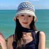 Mix Color Fisherman Hat Striped Sunshade Hat Outdoor Bucket Hat  Panama Bob Caps
