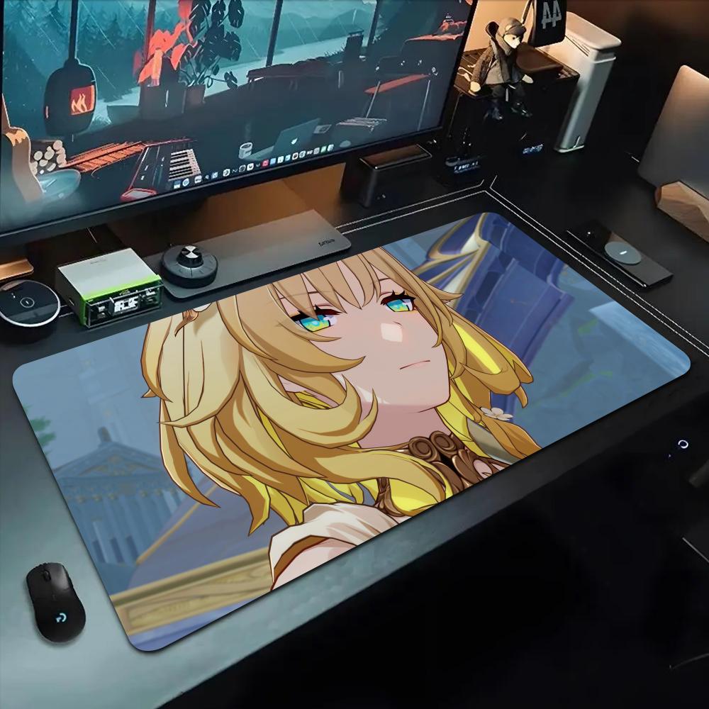 Aglaea Hsr Mouse Pad 500X1000 Mm Large Gaming Mousepad Gamer XL Rubber Otaku Keyboard Pad Laptop Desk Mat