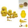 Ten-layer Wooden Duck Nesting Dolls Handcrafted Home Decor Gift Toy Valentine's Day Decoration