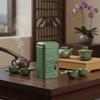 Durable Square Tea Packaging Cans Retro Mini Tea Sealed Jar Metal Portable Tinplate Container Kitchen