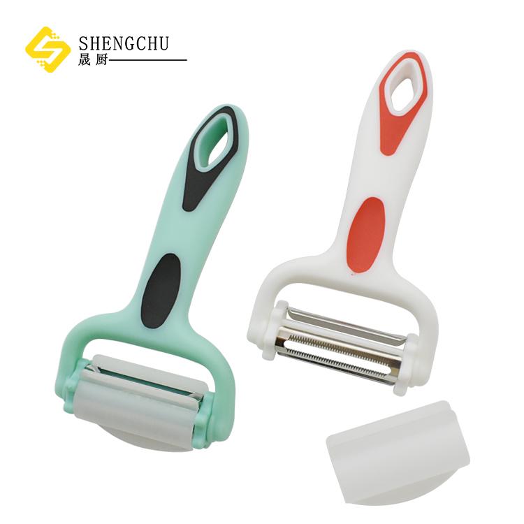 Wholesale 1-Piece 360-Degree Rotating Blade Eco-Friendly Stainless Steel Manual Potato Vegetable Peeler Plastic Handle Easy светло-зеленый