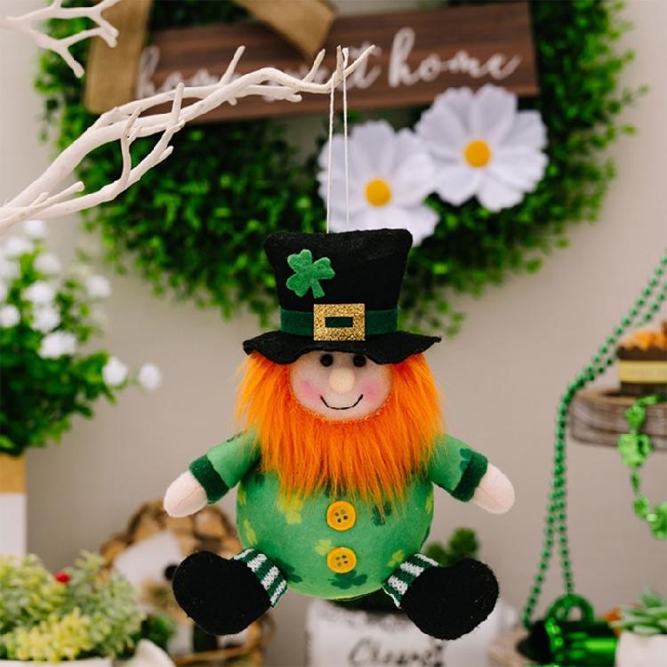 Leprechauns Doll for Patricks Day for Festival Parties Hangings Decorations Kids Toy