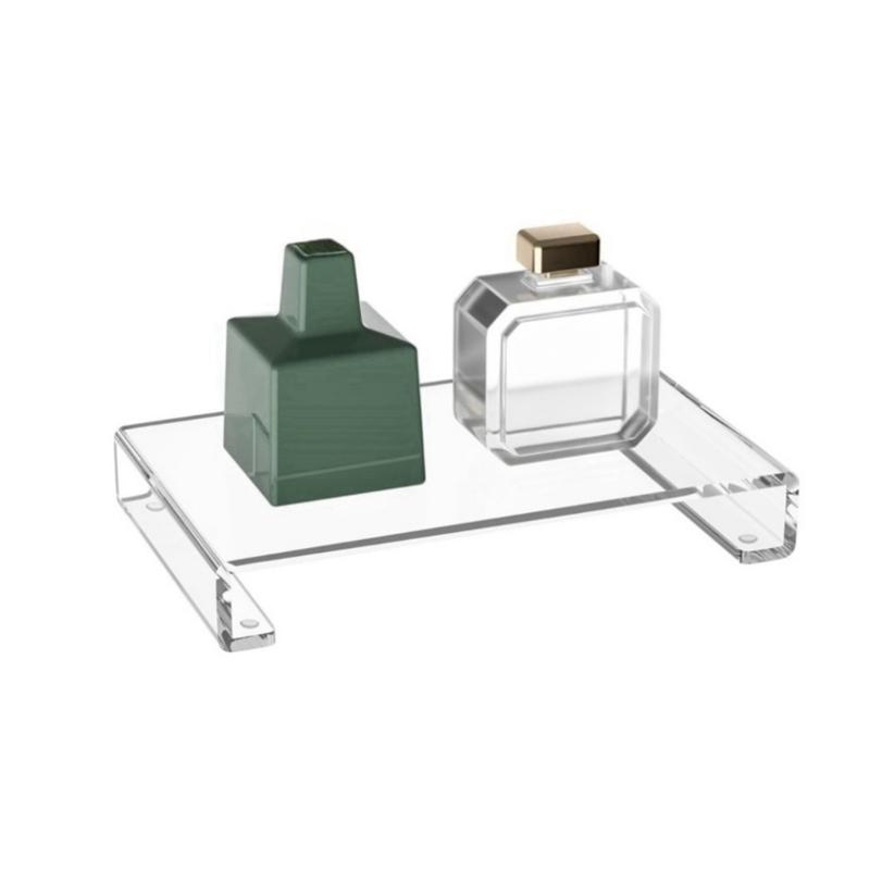 Sturdy Acrylic Display Stand for Home Use Portable Accessory for Organizing Toiletries and Kitchen Supplies Utensils