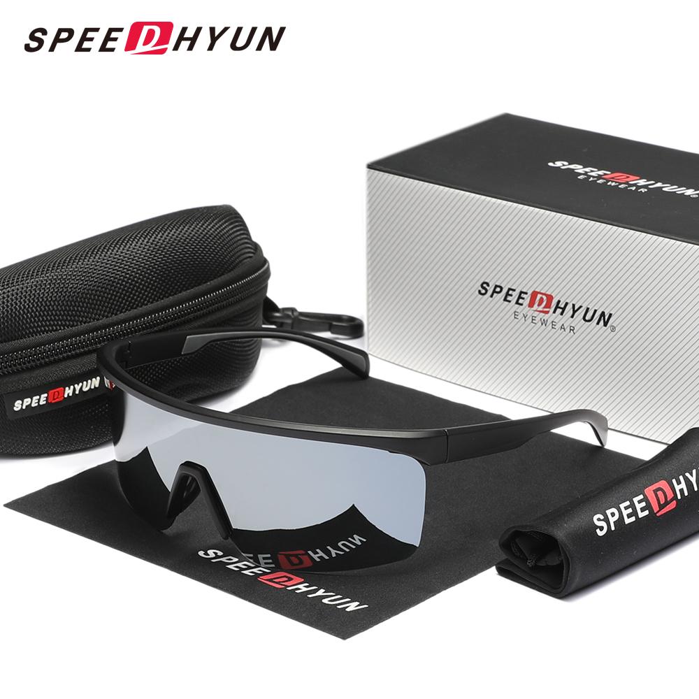 

Ультралегкие велосипедные солнцезащитные очки SPEEDHYUN со сменными линзами для гонок и тренировок серебряный