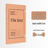 10cm Thick Extra Large Kraft Paper A4 File Box - Acid-Free Document Organizer