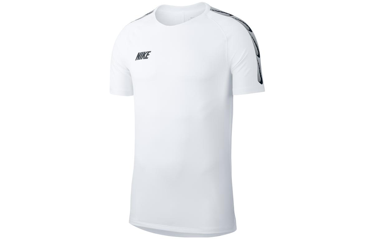 Nike T Shirts Men s White Crew Neck Moderate Straight Fit BQ3771-100 L