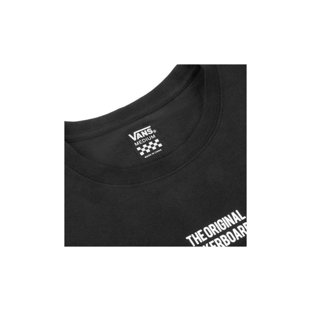 Vans T-shirt a maniche corte con logo stampato a lettere Donna top Nero VN0A4BRSBLK