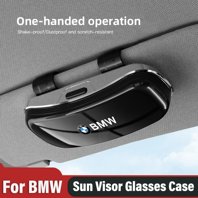 Car Glasses Clip Sunglasses Box Genesis Sun Visor Eyeglasses Card Ticket Holder For BMW F30 i4 X3 F10 E90 F20 E46 E60 E87 X5 X6 gzjm96