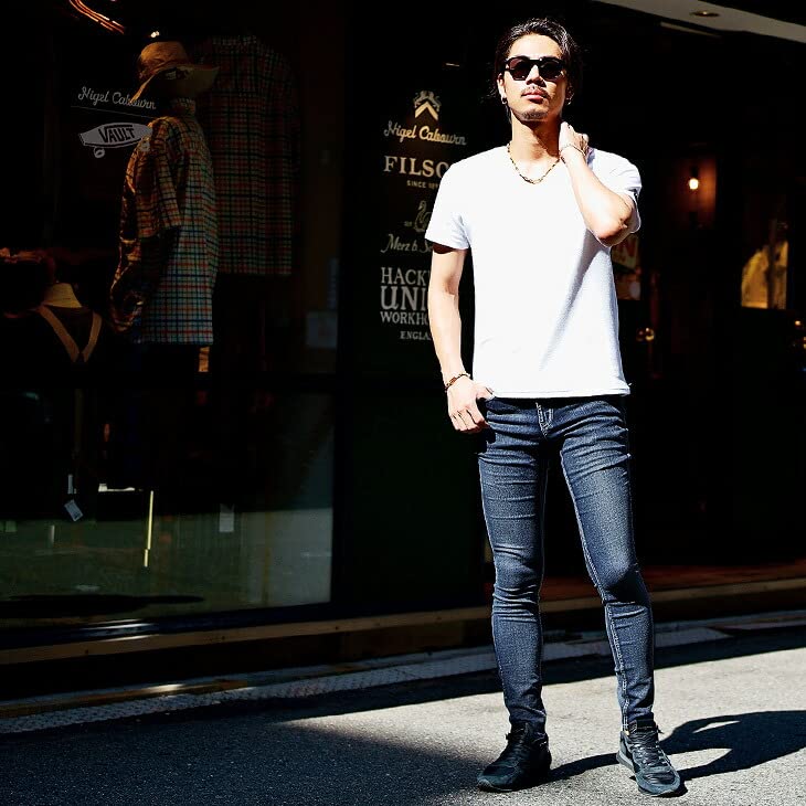 Skinny Denim Choose Your Blast Distressed Slim Stretch Size Indigo Rubik's Men's Jeans, Design, Cargo, Fit, Pants, Skinny, S, (Blast)