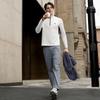 Fila Fitness Simple Casual Sports Training Comfortable Versatile Long Sleeve T-Shirt Men Tops Egrets-White A11M611205FWT