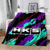 HKS Racing Car Printed Blankets Fashion Warm Blanket Soft And Comfortable Blanket Home Travel Blankets BedLinings Birthday Gift