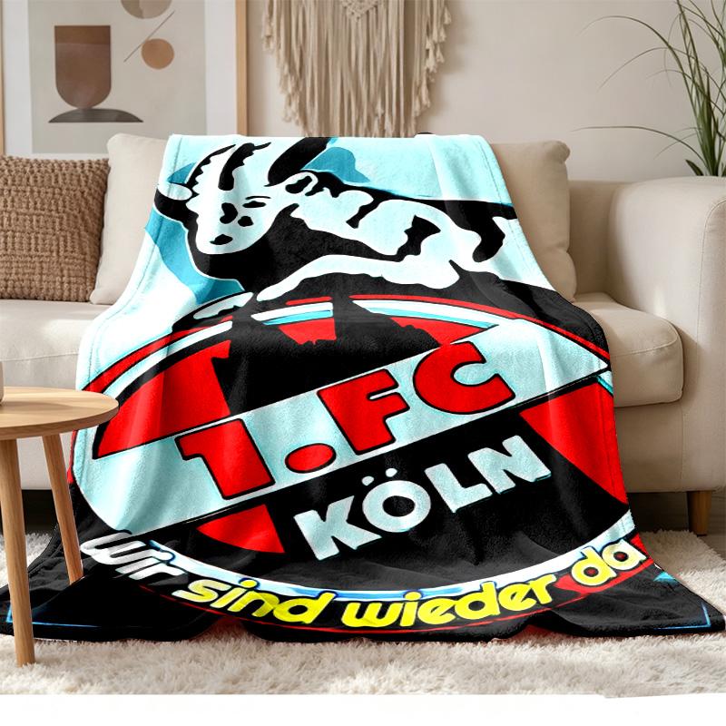 FC Cologne  Soft and comfortable flannel Suitable for sofas living rooms outdoor camping travel and also makes a great anniversary gif