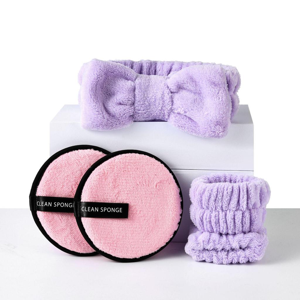 Multi-piece Powder Puff Set: Includes Beauty Blender, Thumb Puff, Mini Puff, and Cotton Puff In 5/14/19/25/34-piece Options.