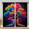 Piece Set High Definition Digital Printed Curtainsautumnpumpkinsonwhitewoodbackgroundwithmapleleaveshome Decoration Style Curtains Made Of Polyester