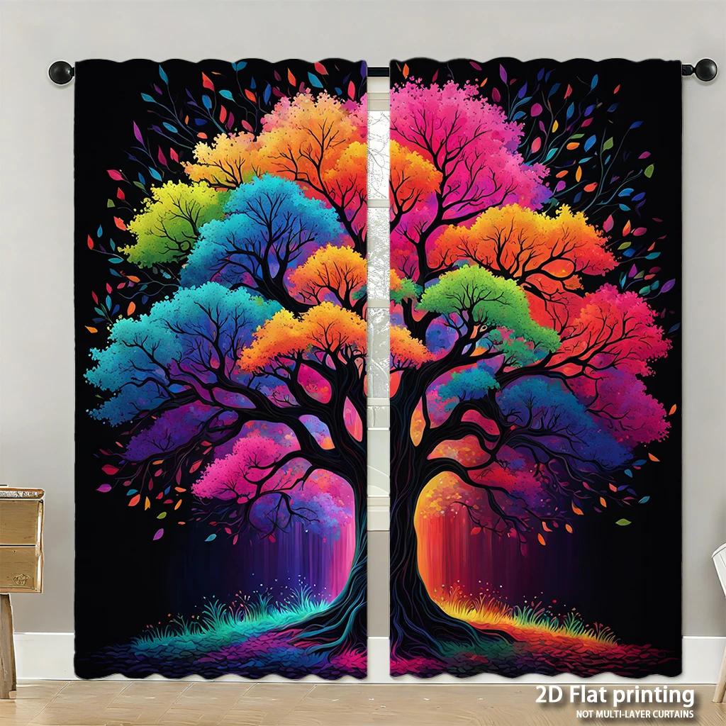 Piece Set High Definition Digital Printed Curtainsautumnpumpkinsonwhitewoodbackgroundwithmapleleaveshome Decoration Style Curtains Made Of Polyester