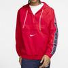 Nike NSW Big Swoosh Half-Zip Hooded Jacket Men Outerwear Red CD0420-657
