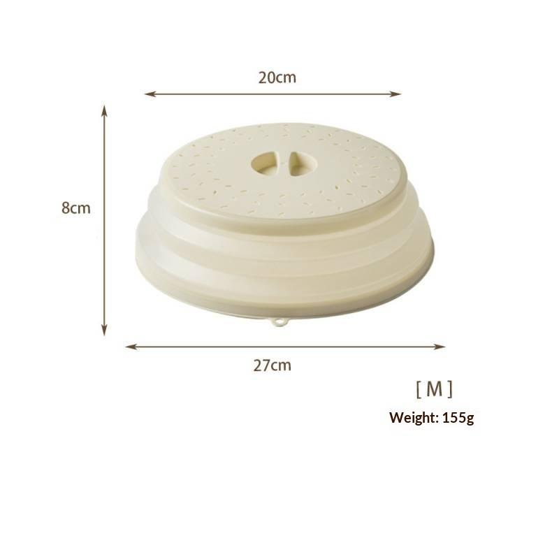 Microwave Cover for Food Splash-Proof BPA-Free with Foldable Shield for Home Use