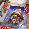 Santa Claus-themed Christmas Rug, Suitable for Living Rooms, Bedrooms, and Entryways, As Well As Outdoor Patios, Gardens, and Courtyards;