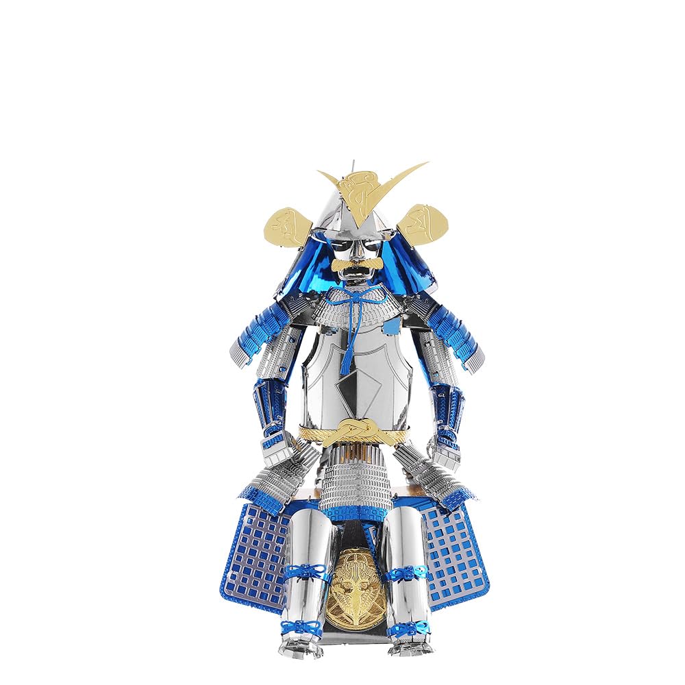 Tenyo Metallic Nano Puzzle Multicolor Kenshin Uesugi Armor Stainless No Glue Laser Craft 3D Warrior Armor Series (T-ME-007M), Steel, Required, 0.2m