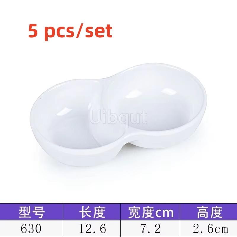 Melamine Hot Pot Sauce Dishes plastic Small Dipping Plates Self seasoning pepper wasabi Soy Sauce Vinegar Dish dressing bottle
